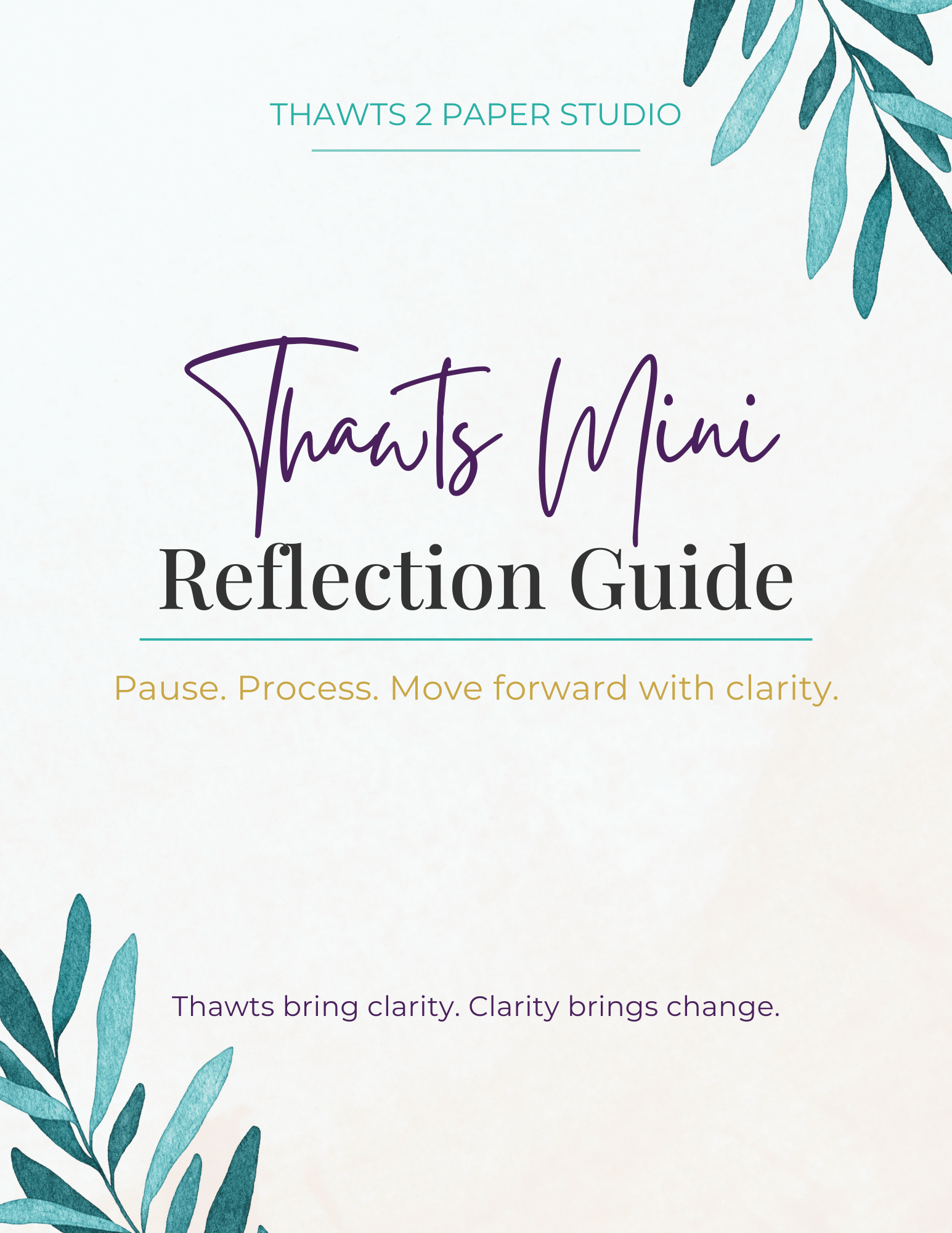 Download the Thawts Mini Reflection Guide